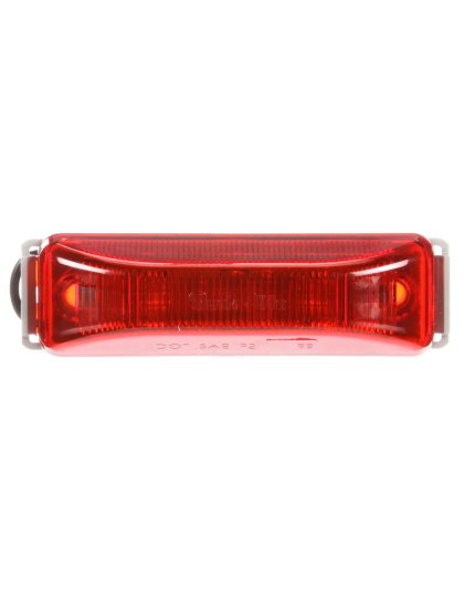 19 Series Red Marker Clearance Light with Gray Polycarbonate Bracket | Part Number: 19006R