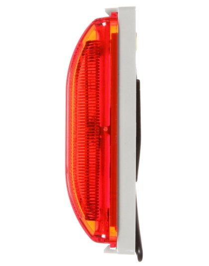 19 Series Red Marker Clearance Light with Gray Polycarbonate Bracket | Part Number: 19006R