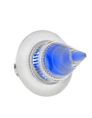 4 LED Dual Function Mini Spike Light With SS Bezel (Clearance/Marker) - Blue LED/Clear Lens | Part Number: 34845