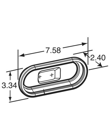 Closed Back Grommet for 60 Series and 2 x 6 in. Lights| Part Number: 60704