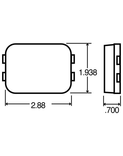 14 Series Rectangular Amber Marker Light | Part Number: 14200Y