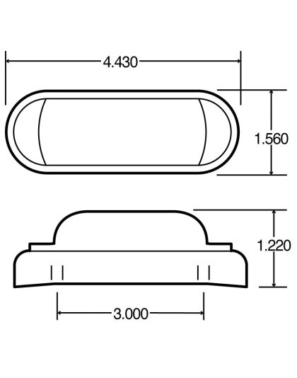 26 Series Red 2 Bulb Marker/Clearance Light | Part Number: 26310R