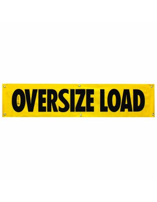 18” x 84” OVERSIZE LOAD banner | Part Number: AV-104