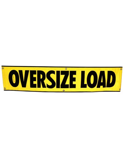 18” x 84” High-Intensity Reflective OVERSIZE LOAD banner | Part Number: AVR104-HI