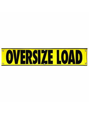 18” x 84” Reflective OVERSIZE LOAD banner | Part Number: AVR-104