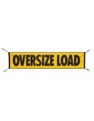 18” x 84” OVERSIZE LOAD Mesh Banner w/ Bungee | Part Number: AVMB104