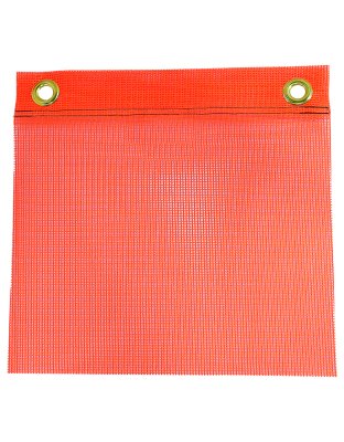 16&quot; Orange Mesh Flag with Grommets | Part Number: FG400B