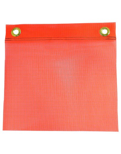 16&quot; Orange Mesh Flag with Grommets | Part Number: FG400B