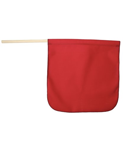 18&quot; Red Cotton Staff Flag | Part Number: FS200C