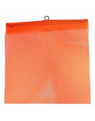 18&quot; Orange Mesh Flag on Wire with Loop | Part Number: FW400C