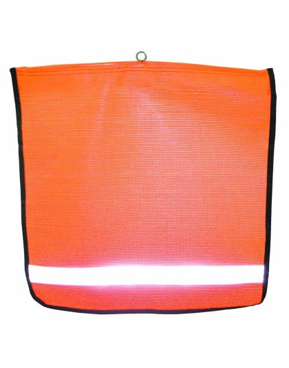 18&quot; Reflective Orange Mesh with Wire Loop and Reflective Strip | Part Number: FW400C-EBR