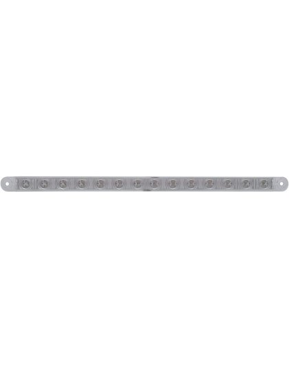 14 LED 12&quot; Turn Signal Light Bar - Amber LED/Clear Lens| Part Number: 38948