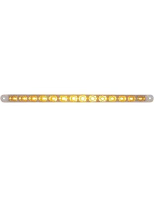 14 LED 12&quot; Turn Signal Light Bar - Amber LED/Clear Lens| Part Number: 38948