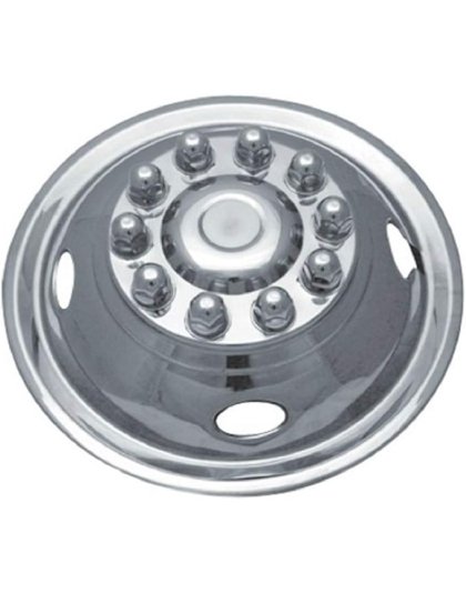 Polished Stainless Steel Wheel Simulator for Ford 16&quot; 10 Lug | Part Number: SS-1610-EZN