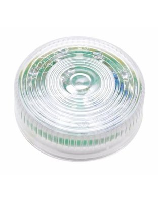 2.5&quot; Amber Flat Round Marker LED Light with Clear Lens | Part Number: 1A-S-56AI