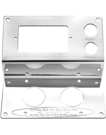 Peterbilt Stainless Steel Switch Plate, Brake Valve, Ashtray and Lighter Trim | Part Number: WP-PS74