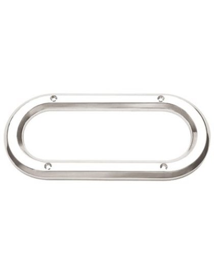 6&quot; Oval Chrome Plastic Bezel | Part Number: WP-B05B