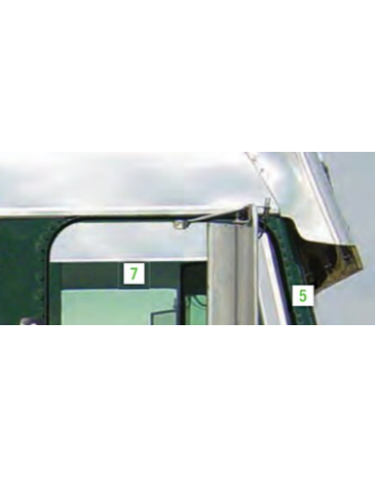 Freightliner Chopped Window Trim Stainless Steel | Part Number: 20412