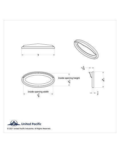 Peterbilt Emblem Bezel With Visor | Part Number: 20591