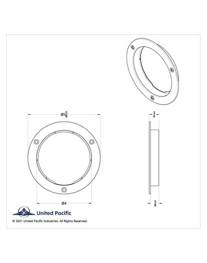 4&quot; Stainless Steel Mounting Flange | Part Number: 20549