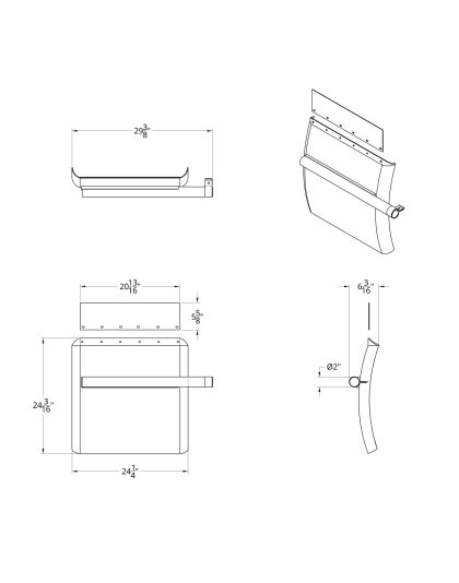 Black Poly Quarter Fender - Pair | Part Number: UPI10711