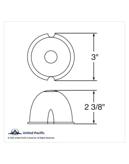 Watermelon Glass Marker Light Lens - Amber | Part Number: 30312