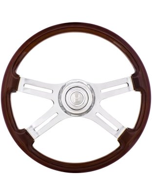  18&quot; 4 Spoke Steering Wheel With Hub &amp; Horn Kit - Freightliner| Part Number: 88130