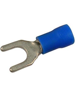 16-14 AWG Flared Vinyl Insulated Tin-Plated Copper Butted Seam #10 Spade 18/pk | Part Number: 1825KT