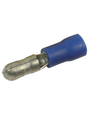 16-14 AWG Flared Vinyl Insl Tin-Plated Copper Butted Seam .195&quot; Bullet 10 pcs | Part Number: 1859D