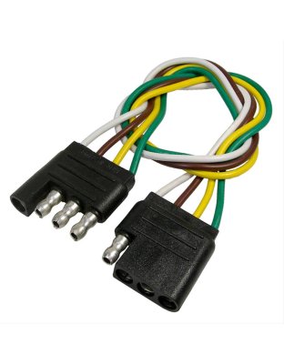 4-Way Prewired Molded Trailer Connector 16 AWG Wire 1 pc | Part Number: 1873C