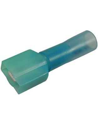 16-14 AWG Crimp &amp; Heat Shrink .250&quot; Insulated Male Quick Connect 5 pcs | Part Number: 2229C