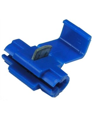 18-14 AWG Blue Quick Splice Self-Stripping Tap-In Connector 15 pcs | Part Number: 1560C