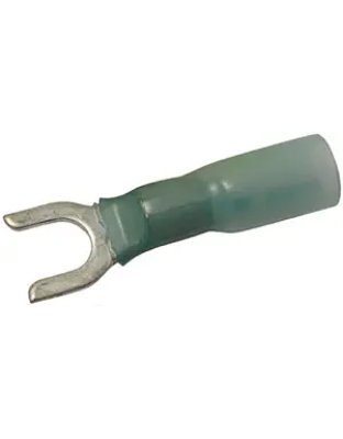 16-14 AWG Crimp &amp; Heat Shrink Brazed #10 Spade w/Adhesive Lined Sleeve 5 pcs | Part Number: 2226C