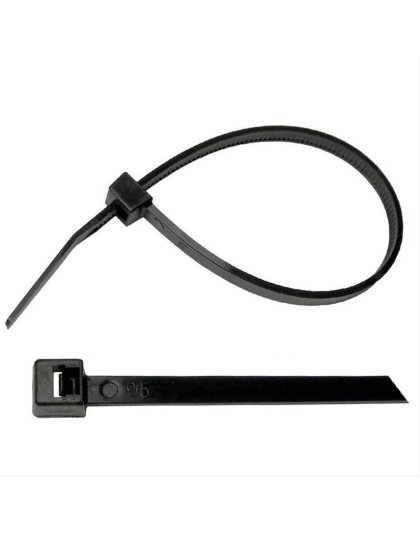 11&quot; UV Black Nylon Tie Wrap Zip Tie 100 pcs | Part Number: 7077E