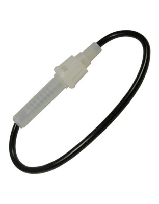 30 AMP Fuse Holder 12ga Black Wire  For AGC &amp; JSO Glass Fuses | Part Number: 0906C