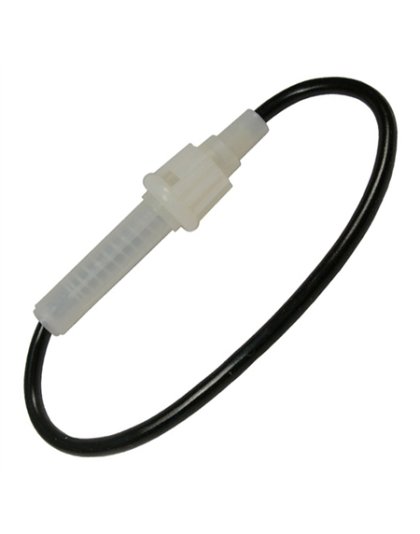 30 AMP Fuse Holder 12ga Black Wire  For AGC &amp; JSO Glass Fuses | Part Number: 0906C