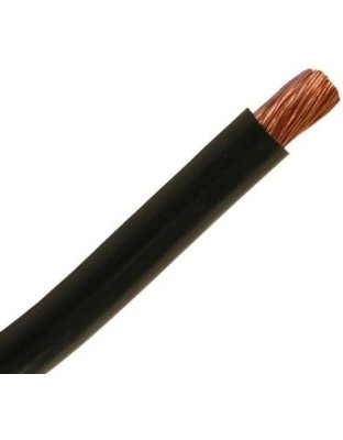 4 GA Black Starter Cable Stranded Copper Conductor With PVC Jacket (per foot) | Part Number: 8104S