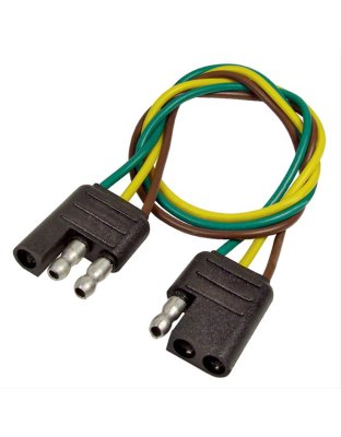 3-Way Molded Trailer  Connector 16 AWG Wire Male &amp; Female | Part Number: 0711P