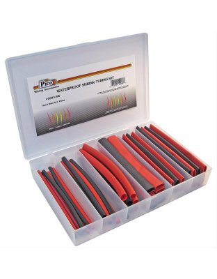 Waterproof Shrink Tube Assortment 40 6&quot; Pieces in 10-1/2x7&quot; Plastic Kit | Part Number: 0003-SW