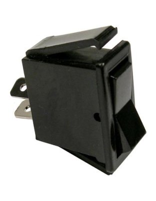 On-Off Rocker Non-Illuminated Black Switch Plastic Body 1/4&quot; Tabs 12V 16A| Part Number: 5531C