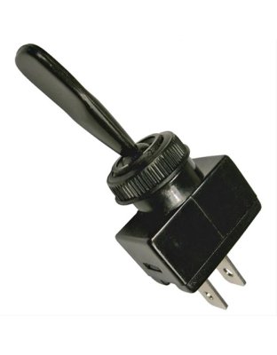 On-Off Toggle Non-Illuminated Black Switch 1/2&quot; Mnt Hole 1/4&quot; Tabs 12V 16A | Part Number: 5540C