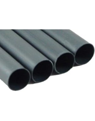 1&quot; ID Polyolefin Single Wall Black Shrink Tubing 6&quot; - 4 Pack | Part Number: 8225C