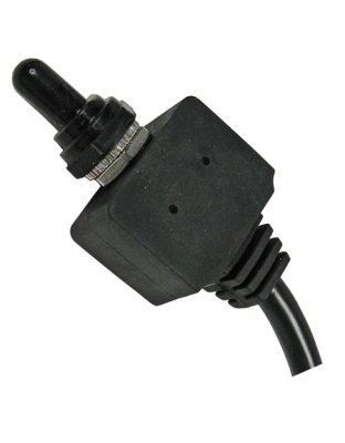 Waterproof Momentary On-Off-Momentary On Toggle 1/2&quot; Hole 3 16ga Lead 12V 25A | Part Number: 5589C