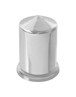 1 1/2&quot; X 3.25&quot; Pointed Chrome Plastic Push-On Lug Nut Cover | Part Number : 10018