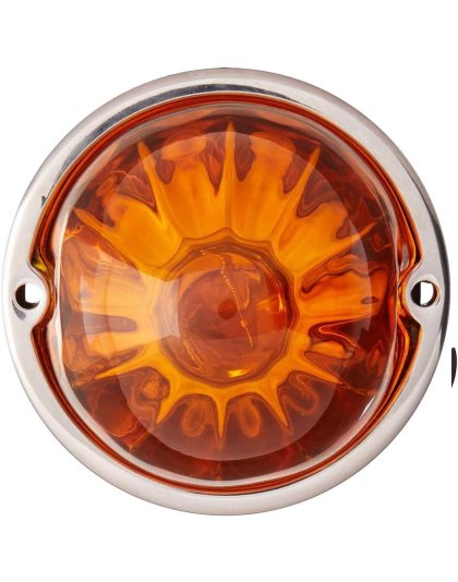 Glass Flush Mount 1 Wire Dark Amber Watermelon Light | Part Number : 79750