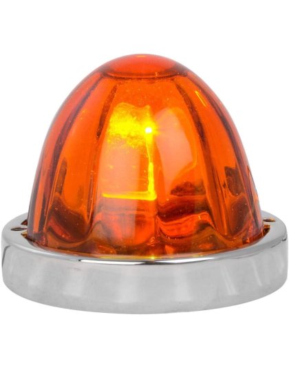 Glass Flush Mount 1 Wire Dark Amber Watermelon Light | Part Number : 79750