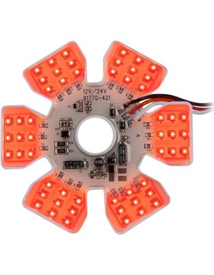 Red 54 LED Hex A/C Light Dual | Part Number : 81776