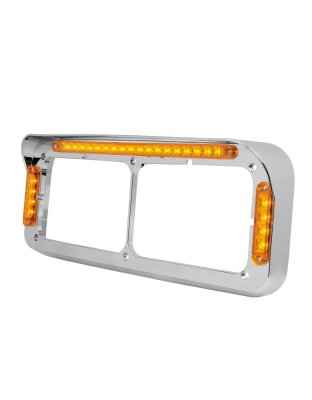 26 Amber LED Rectangular Headlight Bezel | Part Number: 87592