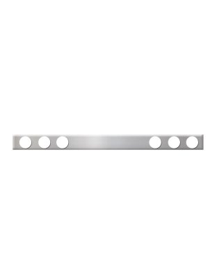 Chrome Plated Rear Light Bar with 4&quot; Holes (1 Piece) | Part Number : 80121