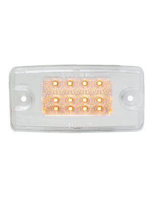 Freightliner Spyder 8 LED Amber LED Cab Light with Clear Lens | Part Number: 76321